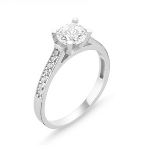 OLIVIE Stříbrný prsten se zirkonem 1364 Velikost prstenů: 5 (EU: 49-50) Ag 925; ≤2,1 g.
