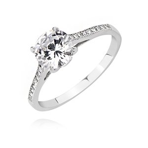 OLIVIE Stříbrný zásnubní prsten 2651 Velikost prstenů: 6 (EU: 51-53) Ag 925; ≤2,2 g.