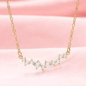 OLIVIE Stříbrný náhrdelník NÚT GOLD 8689 Ag 925; ≤1,2 g.