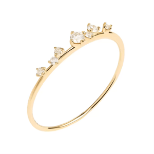 OLIVIE Stříbrný prsten HVĚZDNÉ NEBE GOLD 8863 Velikost prstenů: 6 (EU: 51-53) Ag 925; ≤0,8 g.