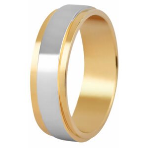 Beneto Pánský bicolor prsten z oceli SPP05 67 mm