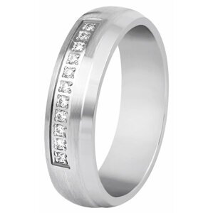 Beneto Dámský prsten z oceli s krystaly SPD03 61 mm