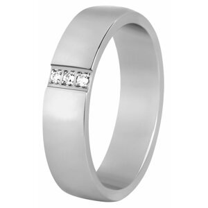 Beneto Dámský prsten z oceli s krystaly SPD01 49 mm