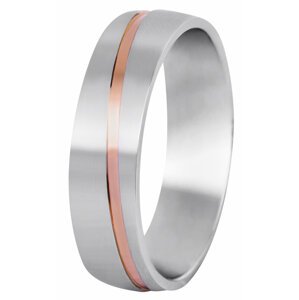 Beneto Pánský bicolor prsten z oceli SPP07 62 mm