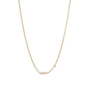 Liu Jo Romantický pozlacený náhrdelník s perličkami Icona LJ1692