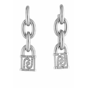 Liu Jo Luxusní ocelové náušnice s krystaly Chains LJ1674