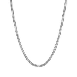 Liu Jo Dvojitý ocelový náhrdelník se srdíčkem Chains LJ1819
