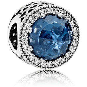 Pandora Luxusní korálek s tmavě modrým krystalem Moments 791725NMB