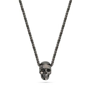 Police Designový tmavý náhrdelník s lebkou Tribal Edge PEAGN2120212
