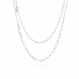 Sif Jakobs Módní stříbrný dvojitý náhrdelník Chains SJ-C42132-SS