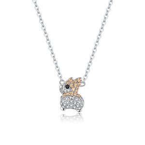 Linda's Jewelry Stříbrný náhrdelník Glamour Králíček Ag 925/1000 INH086