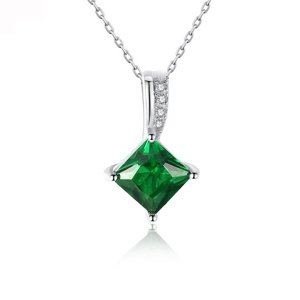 Linda's Jewelry Stříbrný náhrdelník Zelený Esmara Ag 925/1000 INH137