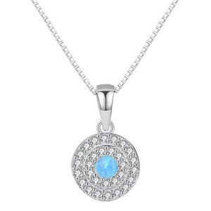 Linda's Jewelry Stříbrný náhrdelník Opálová Romance Ag 925/1000 INH155