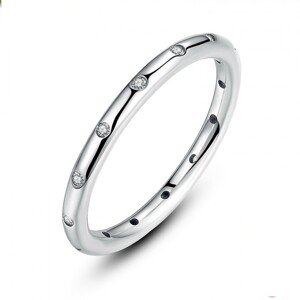 Linda's Jewelry Stříbrný prsten Simple  IPR019 Velikost: 54
