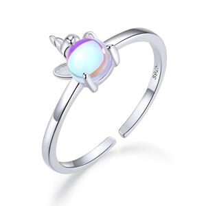 Linda's Jewelry Stříbrný prsten Cute Unicorn  IPR054 Velikost: Univerzální