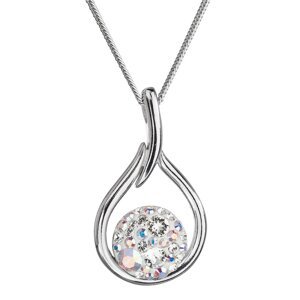 Stříbrný náhrdelník se Swarovski krystaly měnivá kapka 32075.2 AB,Stříbrný náhrdelník se Swarovski krystaly měnivá kapka 32075.2 AB