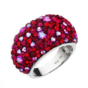Stříbrný prsten s krystaly Swarovski červený 35028.3 Cherry 54,Stříbrný prsten s krystaly Swarovski červený 35028.3 Cherry 54