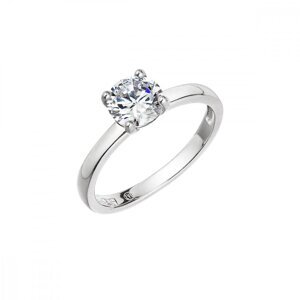Stříbrný prsten se zirkonem bílý 15004.1 56,Stříbrný prsten se zirkonem bílý 15004.1 56